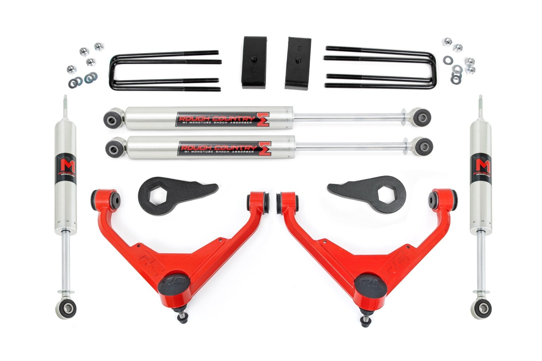 Rough Country 3" Lift Kit FK/FF Code M1 Chevy/GMC 2500HD 01-10 85941RED
