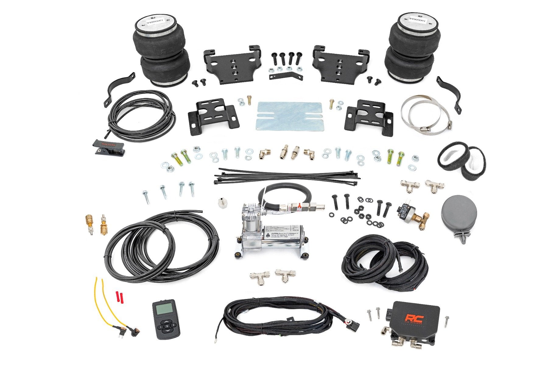 Rough Country Air Spring Kit w/Compressor 0-6" Lift Chevy/GMC 2500HD 01-10 10006WC