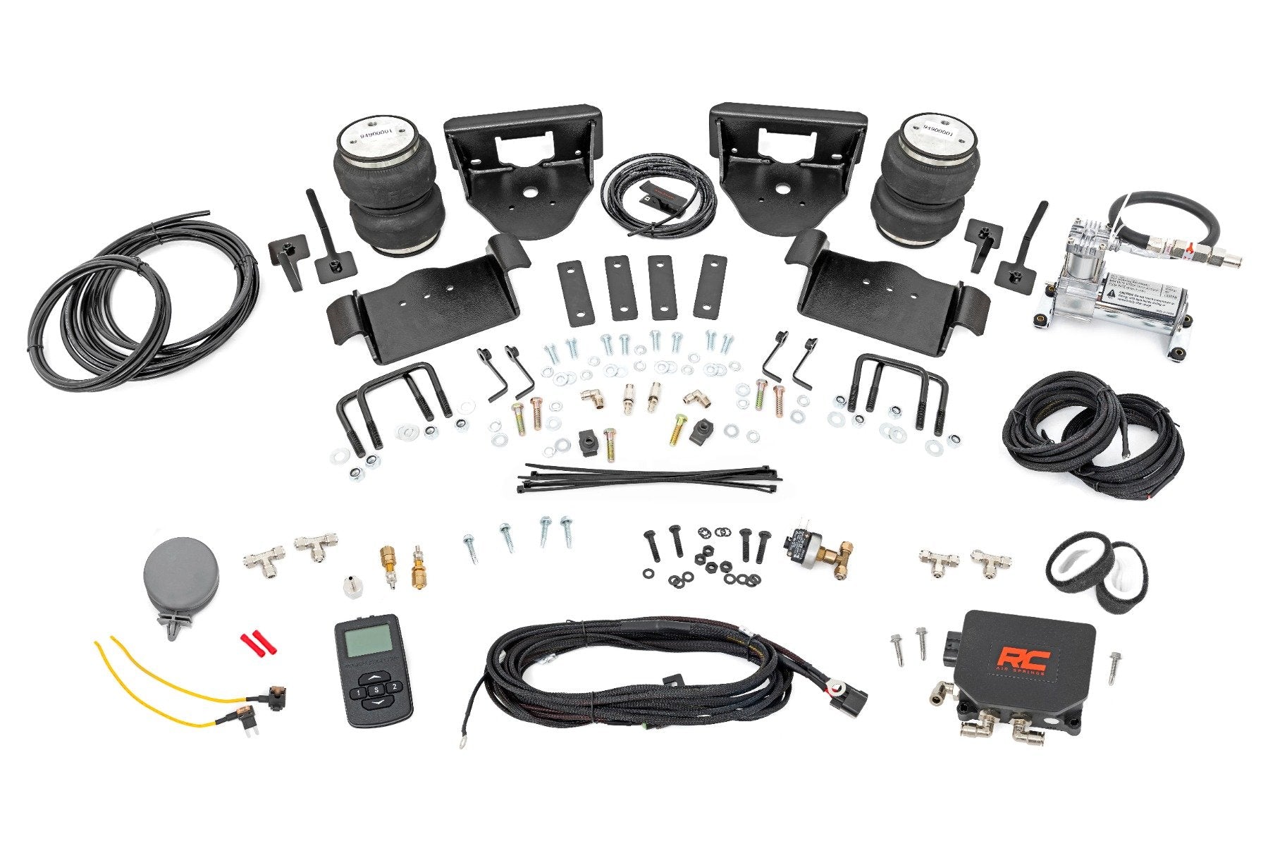 Rough Country Air Spring Kit w/Compressor 0-6" Lifts for Ford F-150 4WD 04-14 10008WC