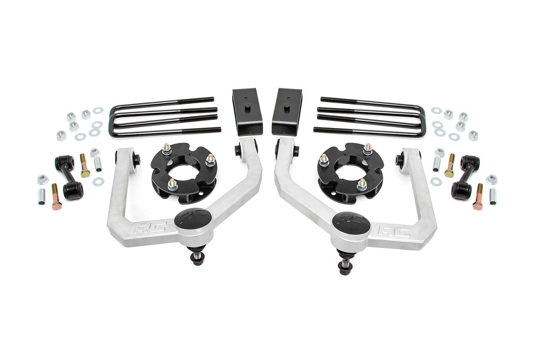 Rough Country 3in Bolt-On Lift Kit Strut Spacers For Nissan 04-21 Titan 83400