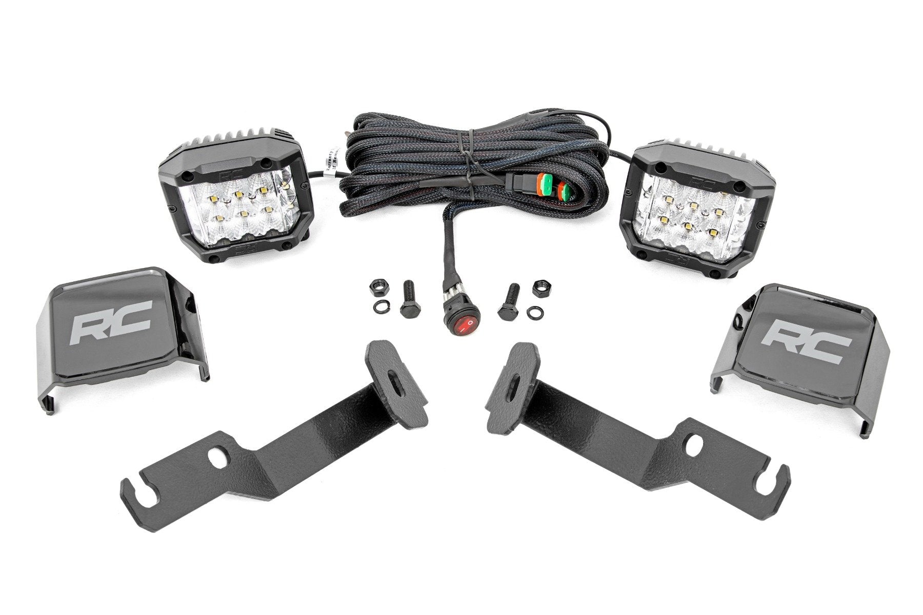 Rough Country LED Ditch Lights 3" OSRAM Wide Toyota Tacoma 05-15 71091
