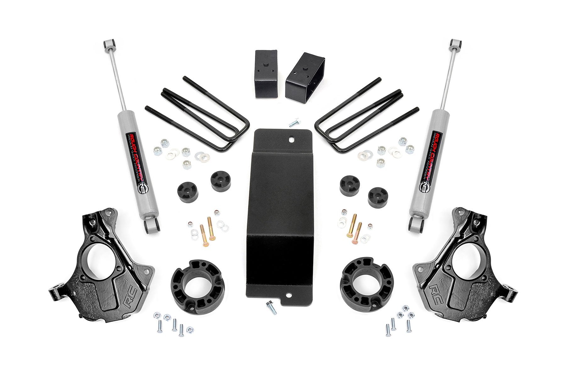 Rough Country 3.5in GM Lift Knuckle Kit 07-13 1500 PU 4wd Cast Steel 11930