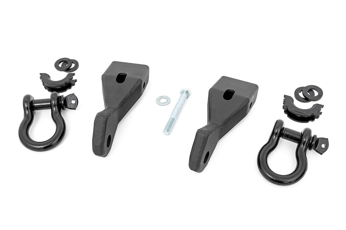 Rough Country GM Tow Hook to Shackle Conversion Kit 07-13 Silverado/Sierra 1500 RS156