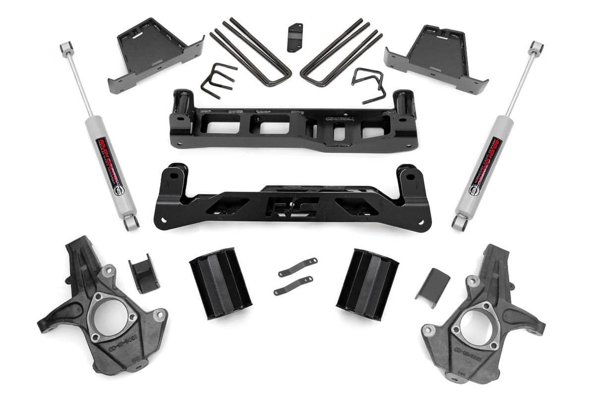 Rough Country 7.5in GM Suspension Lift Kit w/N3 Shocks 07-13 1500 PU 2WD 26330