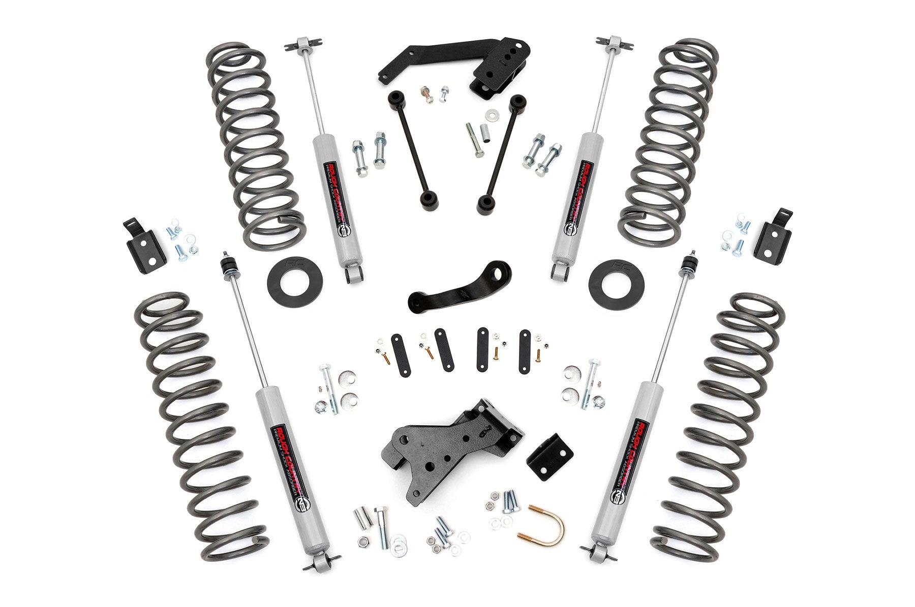 Rough Country 4in Suspension Lift Kit For Jeep 07-18 Wrangler JK Unlimited 68130