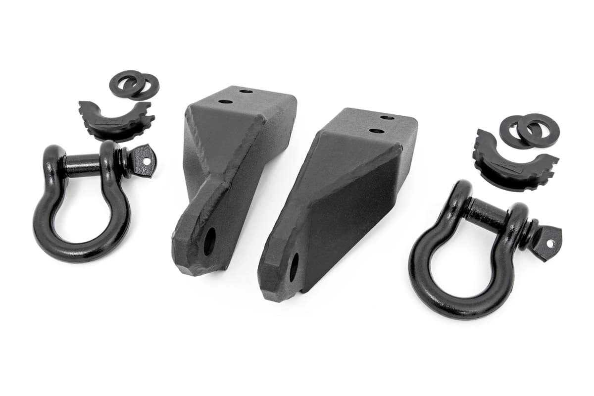 Tow Hook/Shackle Kit w/Bull Bar Support D-Rings 07-20 Tundra RS154