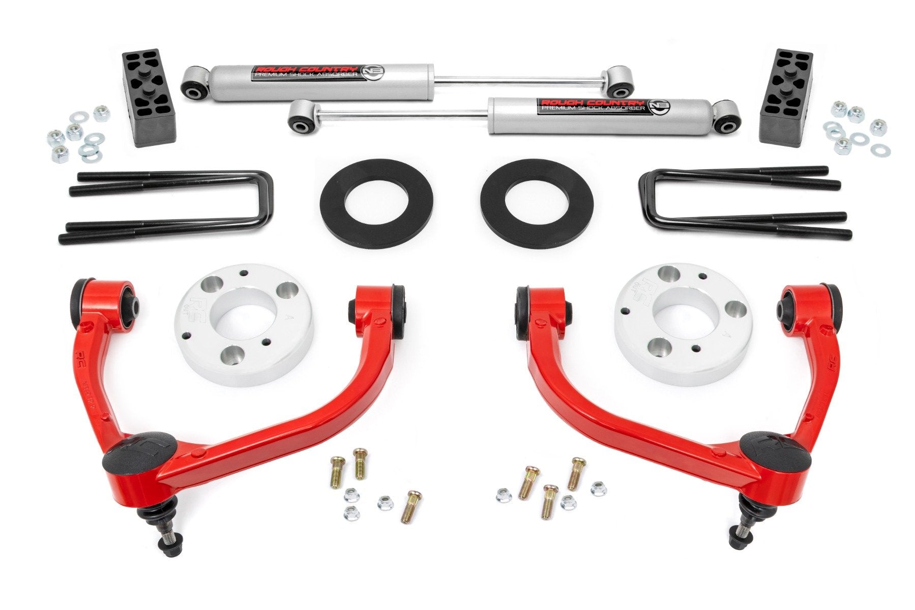 Rough Country 3" Suspesnion Lift Kit for Ford F-150 4wd 2009-2013 51013RED