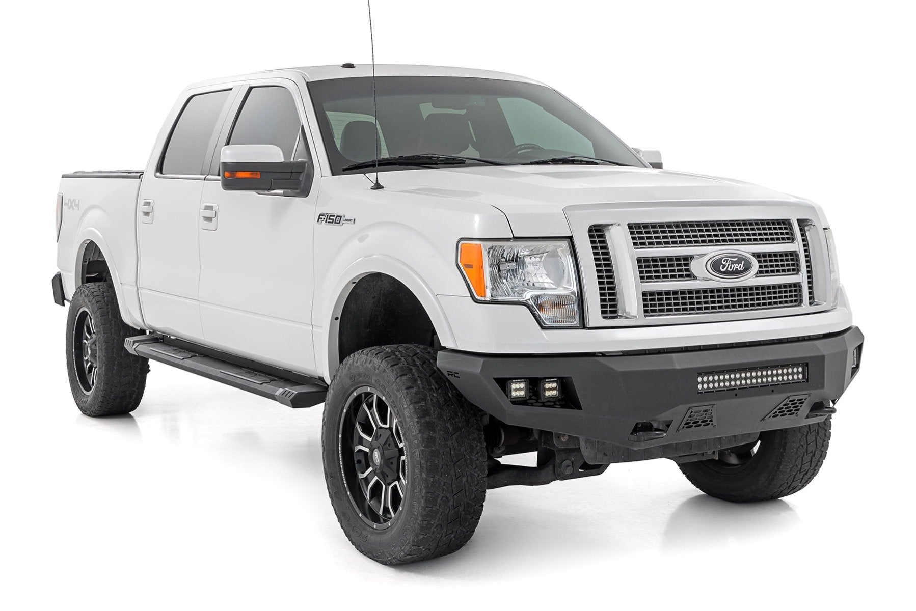 Rough Country HD2 Running Boards Super Crew Cab Ford F-150 2009-2014 SRB091491A