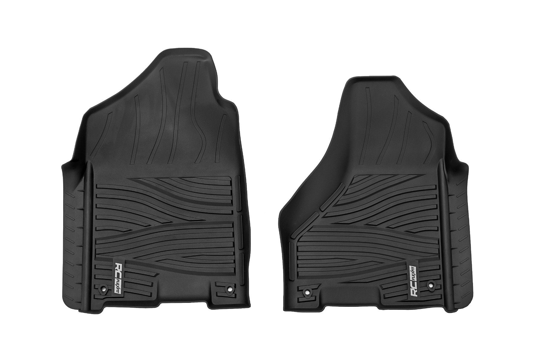 Rough Country Flex-Fit Floor Mats FR Crew Cab for Ram 1500 09-18 & Classic FF-3121
