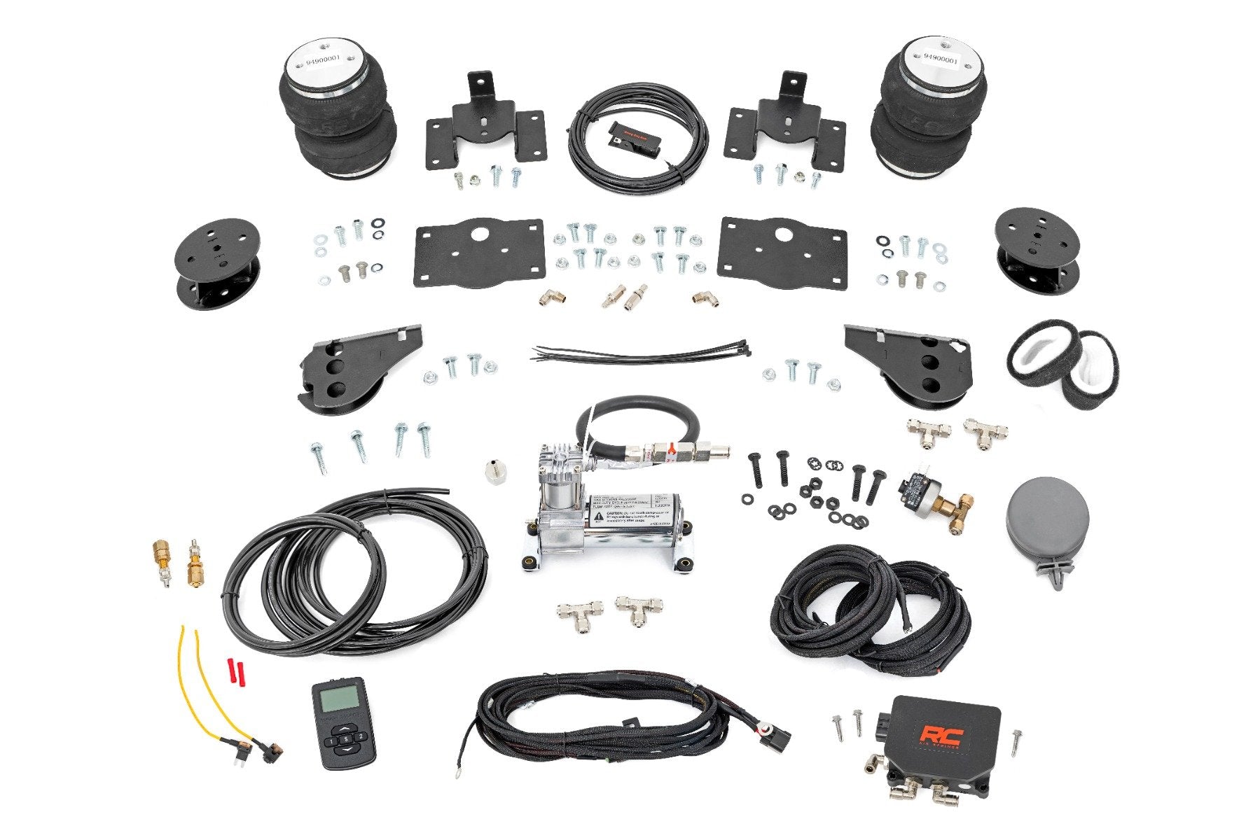 Rough Country Air Spring Kit w/Compressor 4" Lift Ram 1500 09-23 & Classic 100324WC