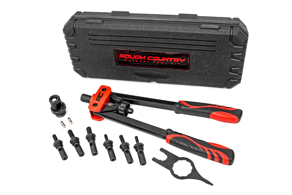 Rough Country Nutsert Tool Kit-10 Piece System w/ Quick-Change Mandrel Set 10583