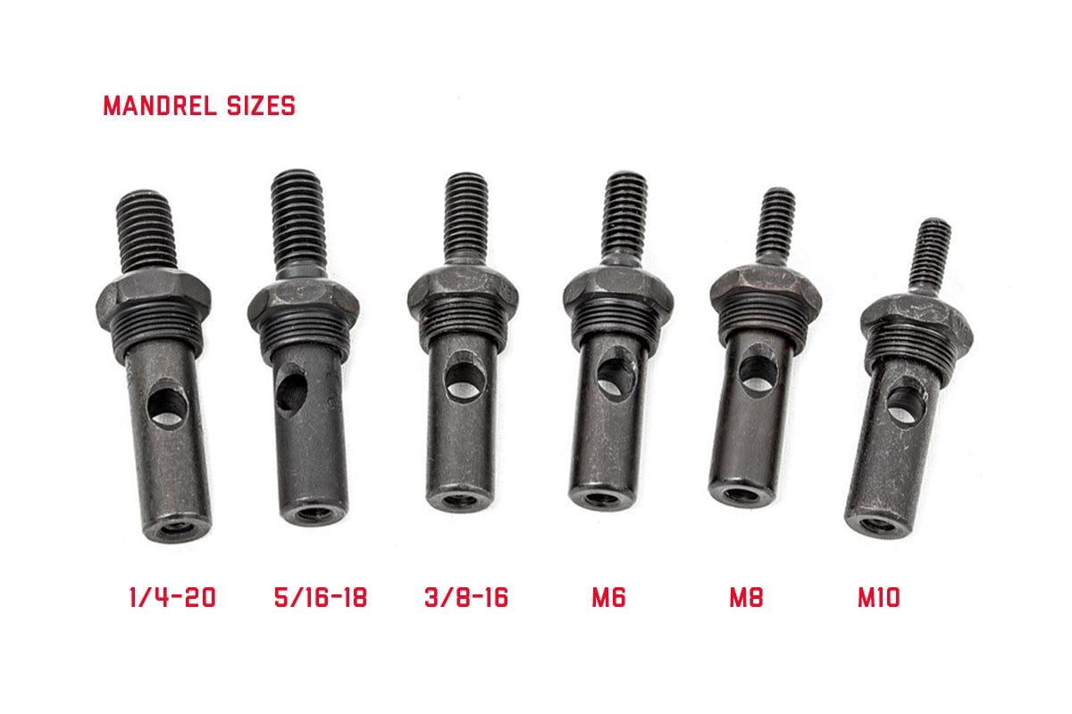 Rough Country Nutsert Tool Kit-10 Piece System w/ Quick-Change Mandrel Set 10583