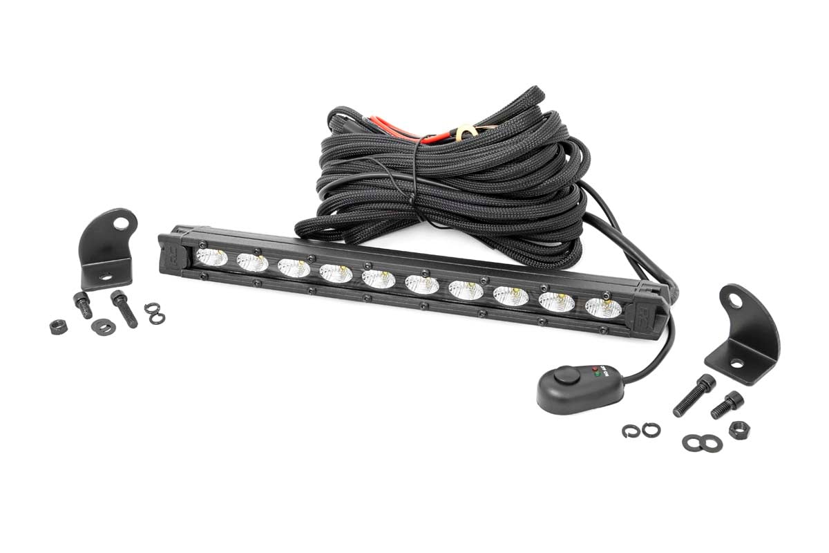 Rough Country 10-Inch Slimline Cree LED Light Bar (Black Series) 70411ABL