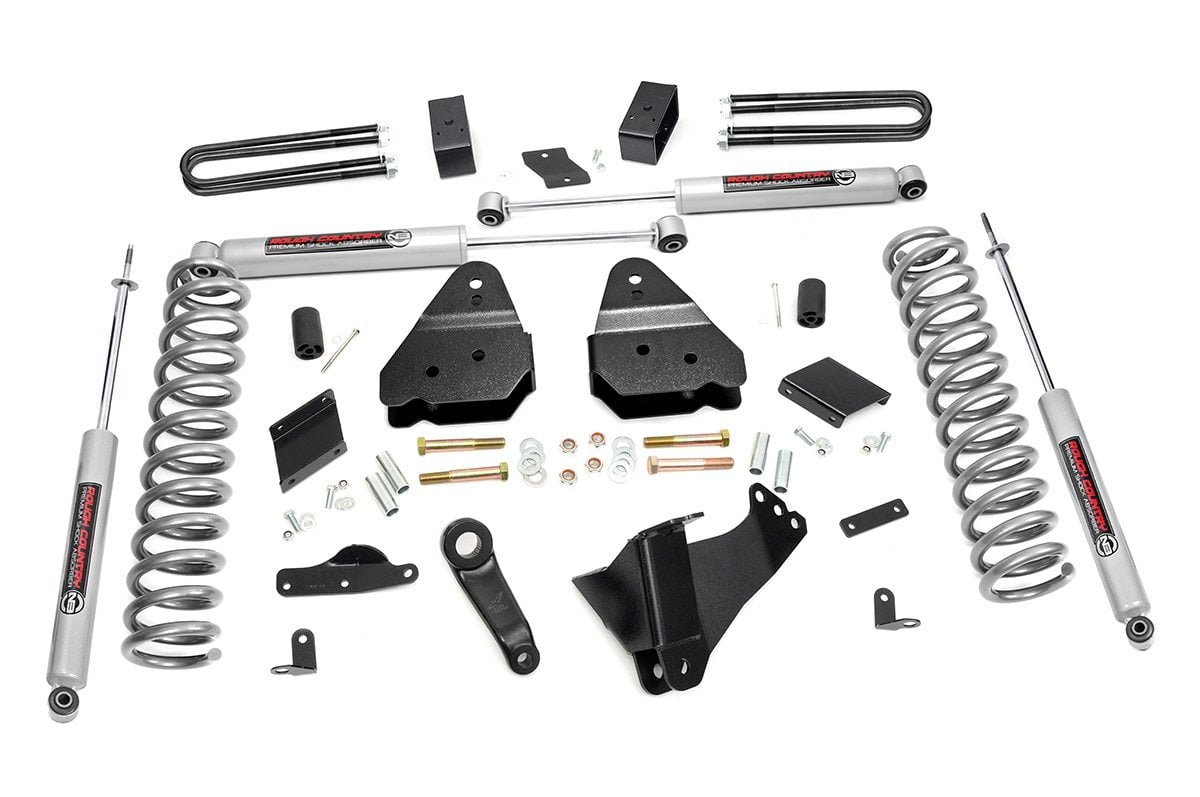 Rough Country 4.5in for Ford Lift Kit 11-14 F-250 4wd Diesel No Factory Overload 530.20