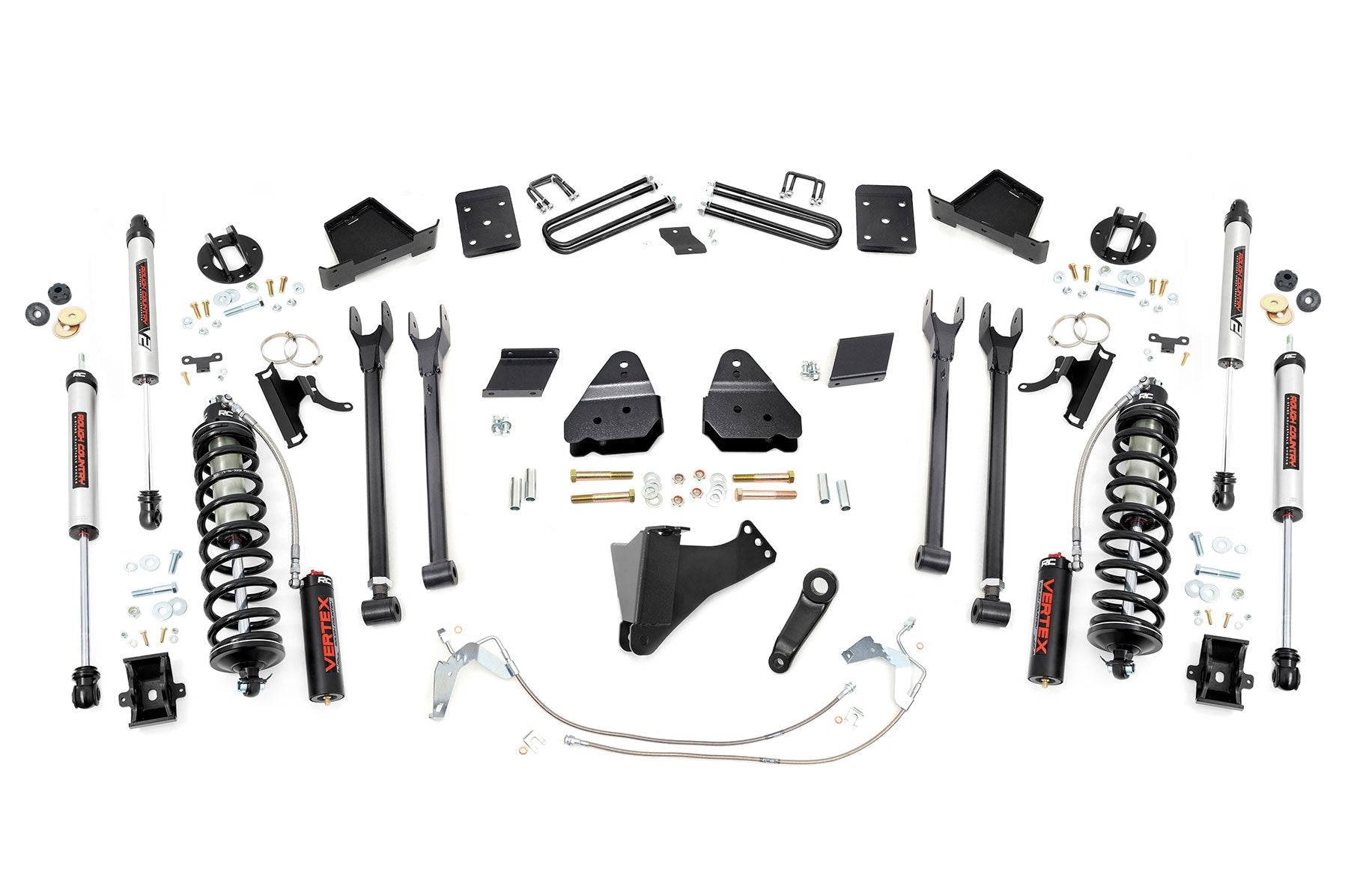 Rough Country 6" Lift Kit 4-Link No OVLD C/O V2 for Ford Super Duty 11-14 53258