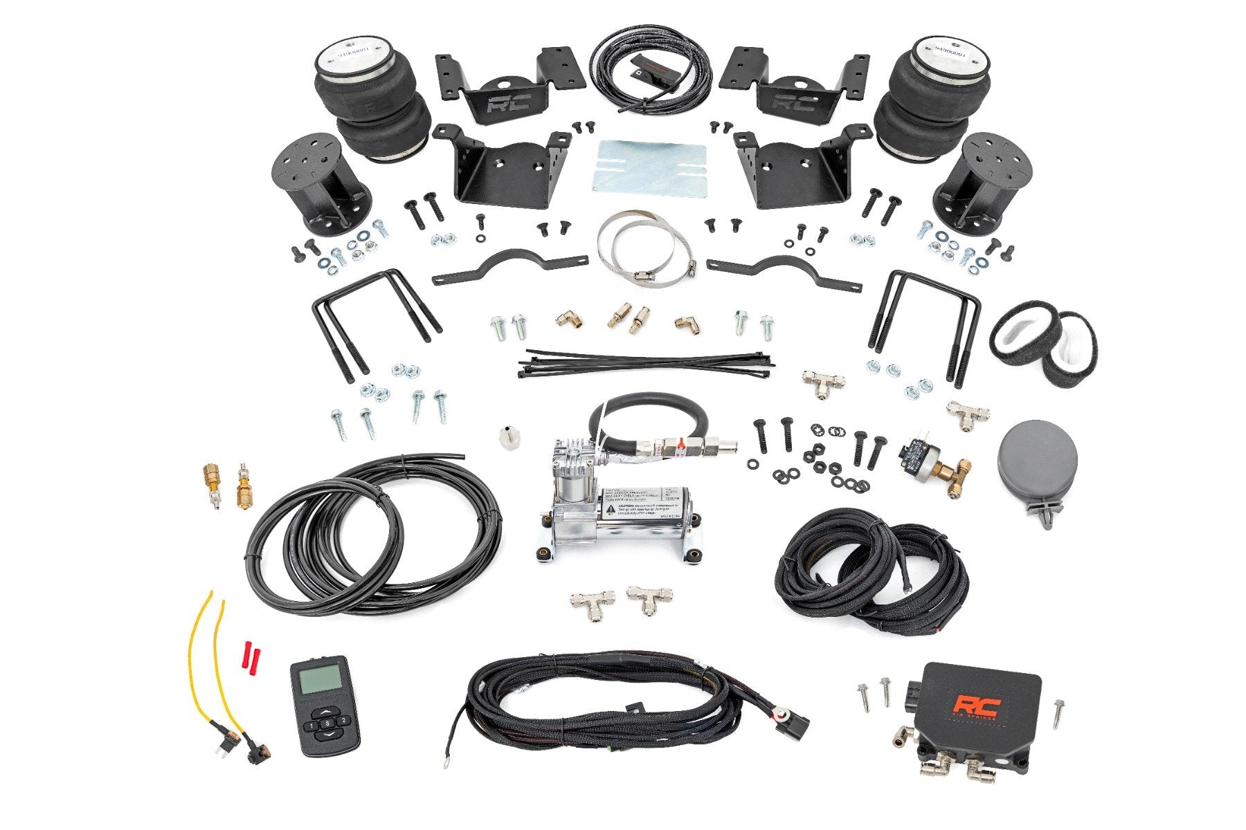 Rough Country Air Spring Kit w/Compressor 7.5" Lift Chevy/GMC 2500/3500HD 11-19 100074WC