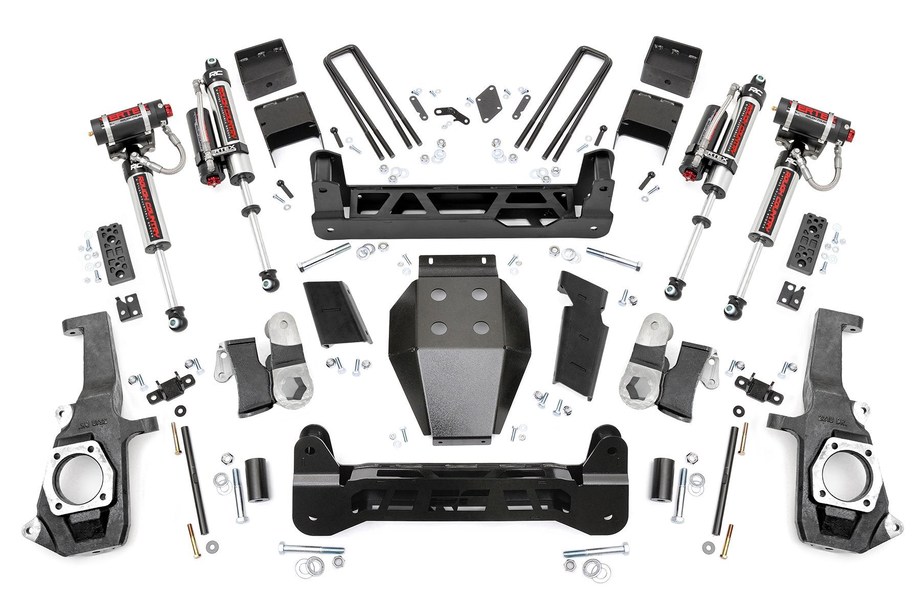 Rough Country 5" GM NTD Suspension Lift Kit Vertex 11-19 2500HD/3500HD Silvarado 26050