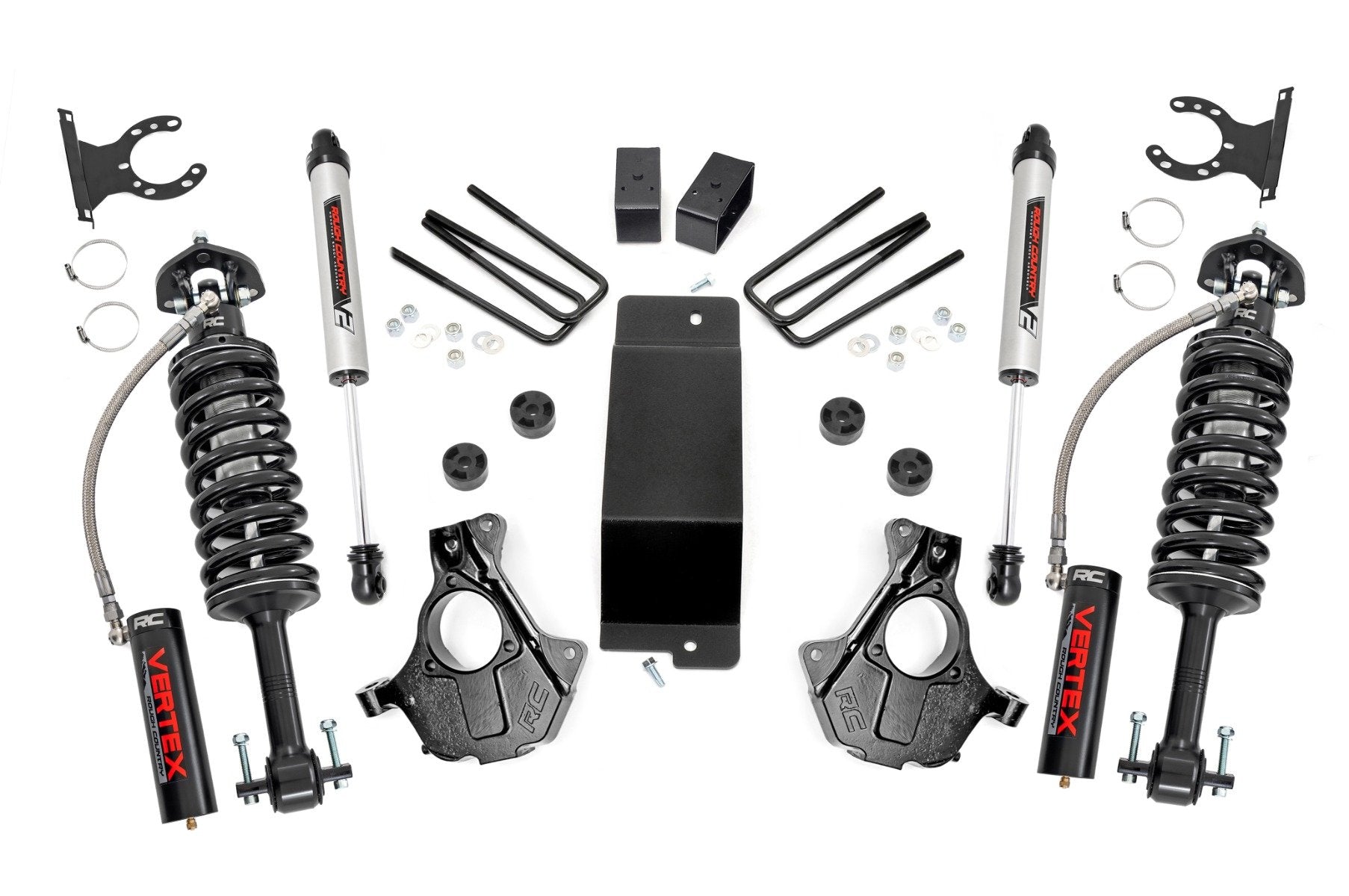 Rough Country 3.5" Knuckle Lift Kit Vetex/V2 Shocks GM 07-13 1500 Cast Knuckles 11957
