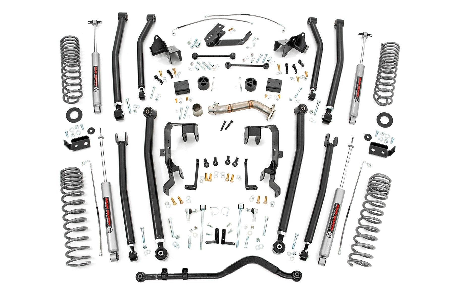 Rough Country 4in Long Arm Suspension Lift Kit for 12-18 Wrangler JK 4-door 78630A