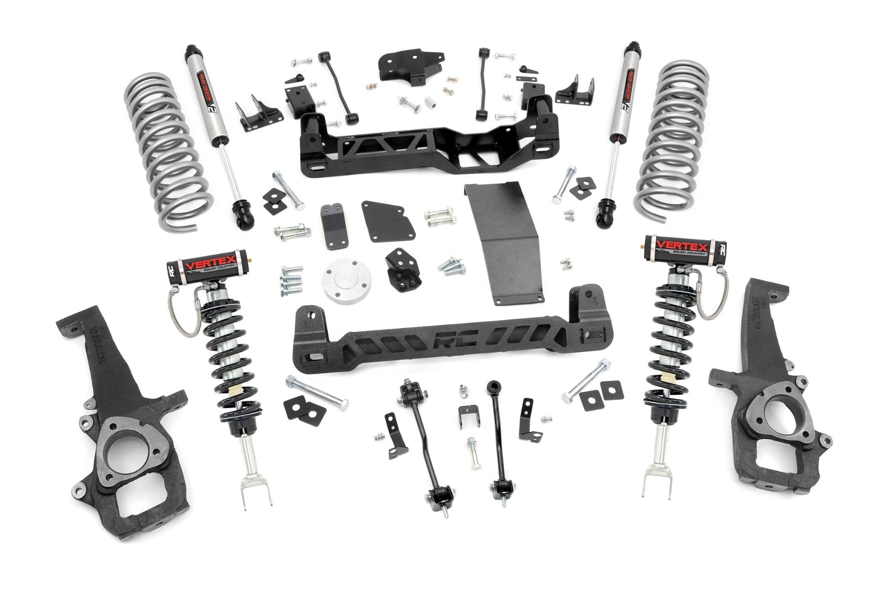 Rough Country 6" Suspension Lift Kit Vertex Strut&V2 Shock 12-18 Ram 1500 33257
