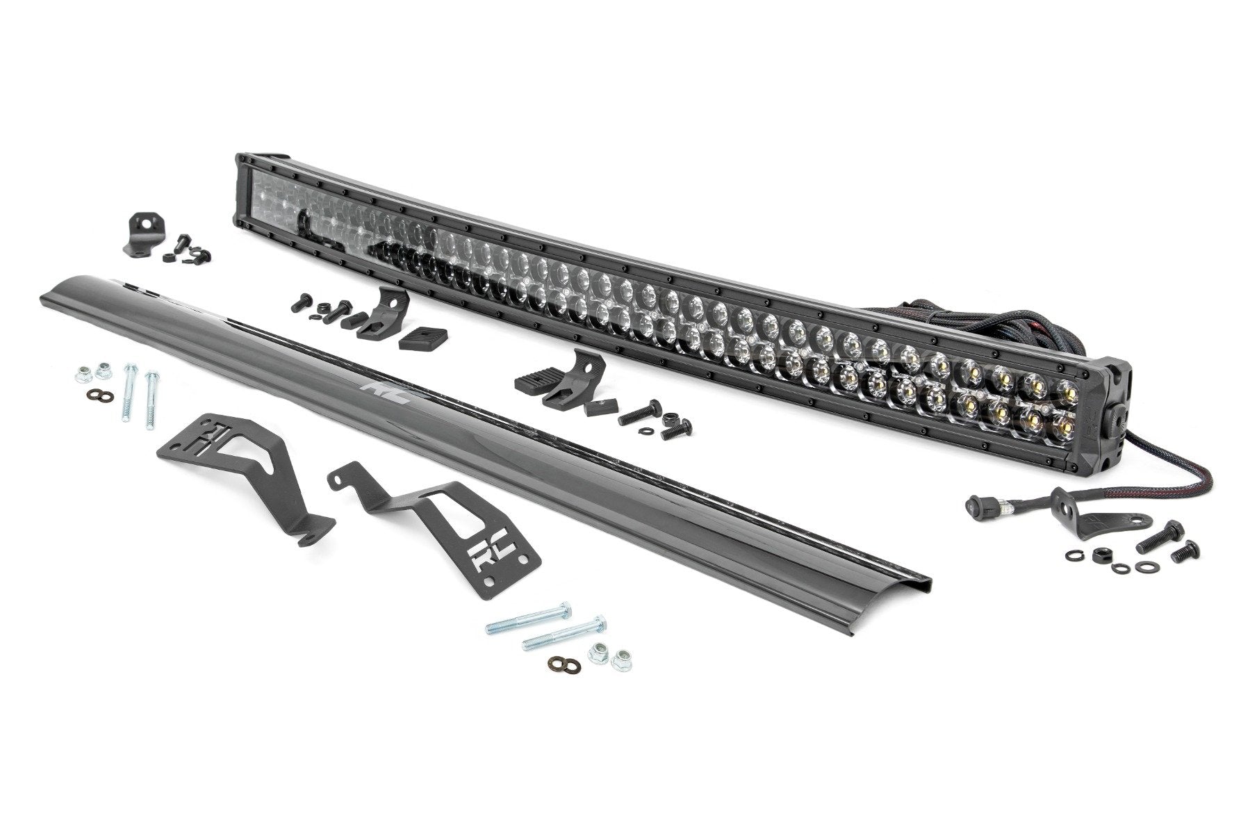 Rough Country LED Front Mount 40" Black Dual White DRL for Can-Am Commander/Maverick 14-20 97037