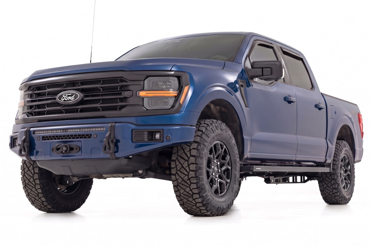 Rough Country FXS Front Bumper | HX Antimatter Blue EcoBoost for Ford F150 21-25 13012-HX