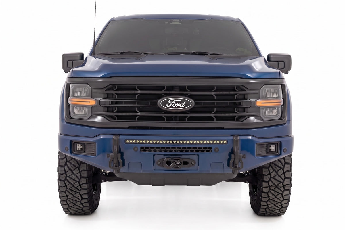 Rough Country FXS Front Bumper | HX Antimatter Blue EcoBoost for Ford F150 21-25 13012-HX