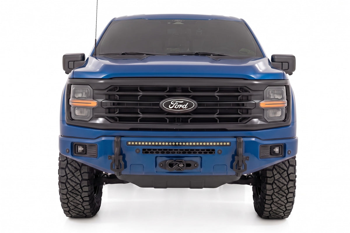Rough Country FXS Front Bumper | E9 Argon Blue | EcoBoost | for Ford F150 21-25 13012-E9