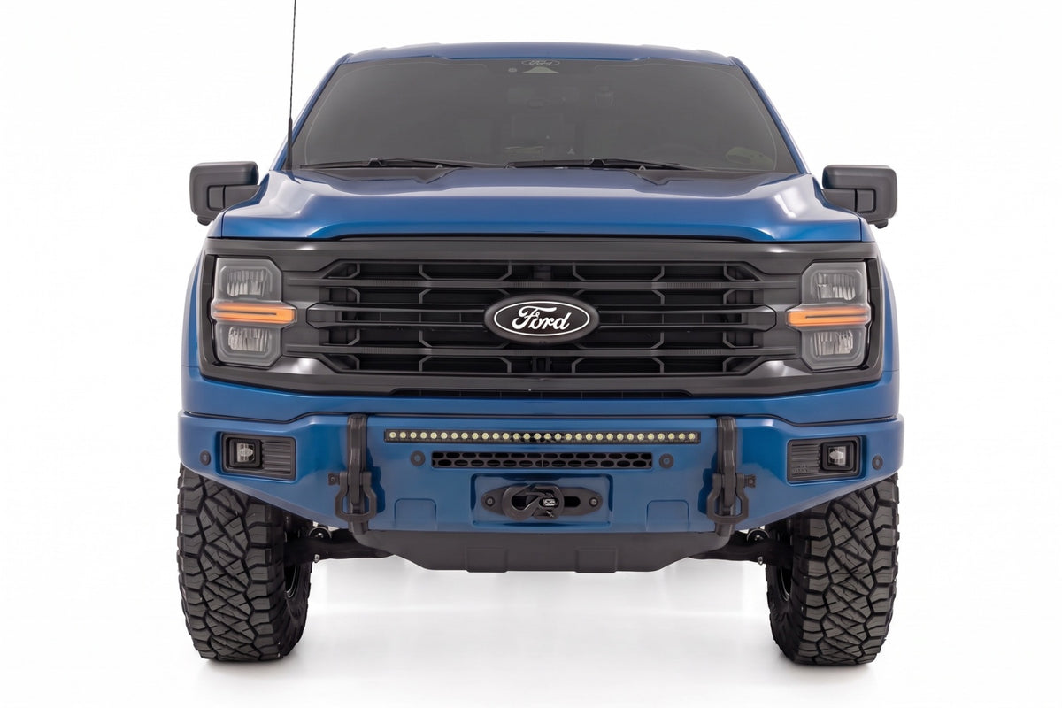 Rough Country FXS Front Bumper | B3 Atlas Blue | EcoBoost | for Ford F150 21-25 13012-B3