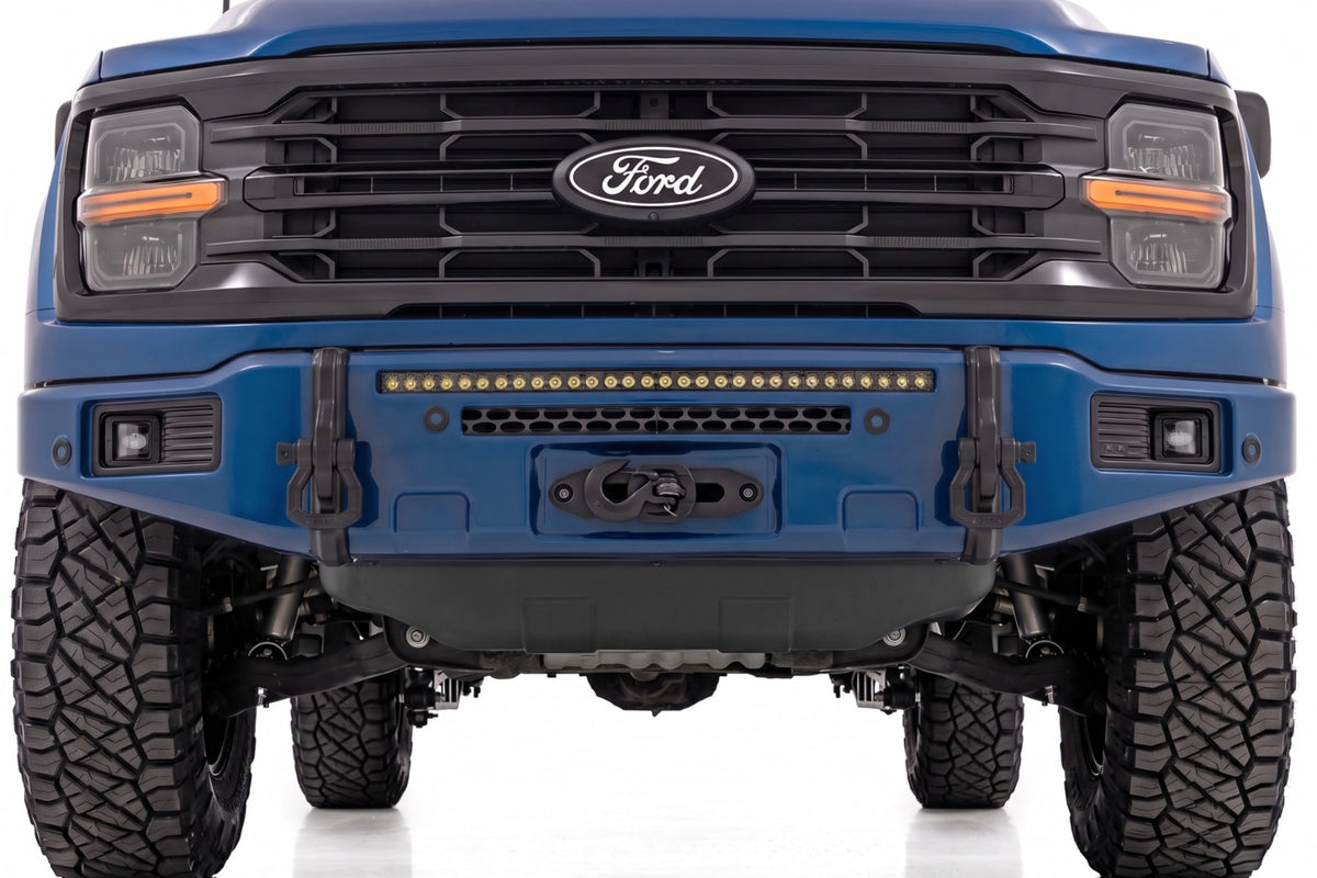 Rough Country FXS Front Bumper | B3 Atlas Blue | EcoBoost | for Ford F150 21-25 13012-B3