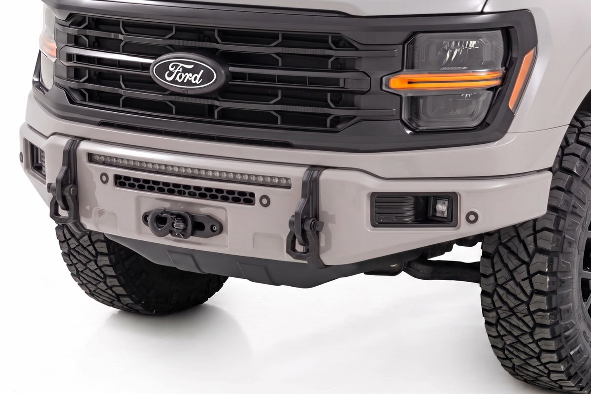 Rough Country FXS Front Bumper | DR Avalanche Gray EcoBoost for Ford F150 21-25 13012-DR
