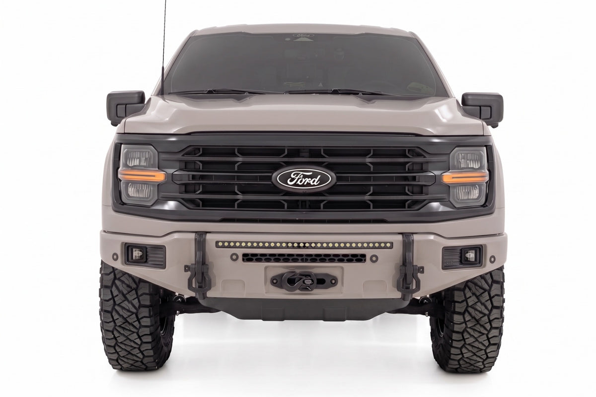 Rough Country FXS Front Bumper | DR Avalanche Gray EcoBoost for Ford F150 21-25 13012-DR