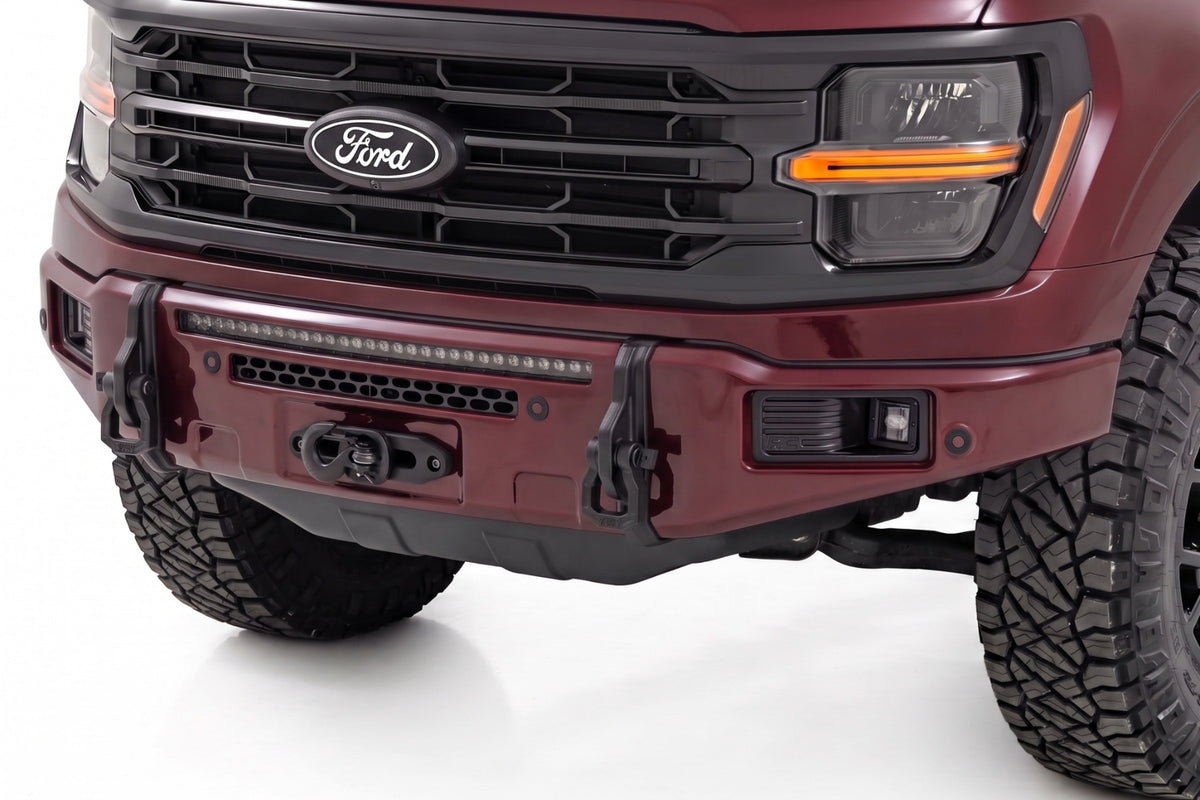 Rough Country FXS Front Bumper | E2 Magma Red | EcoBoost | for Ford F150 21-25 13012-E2