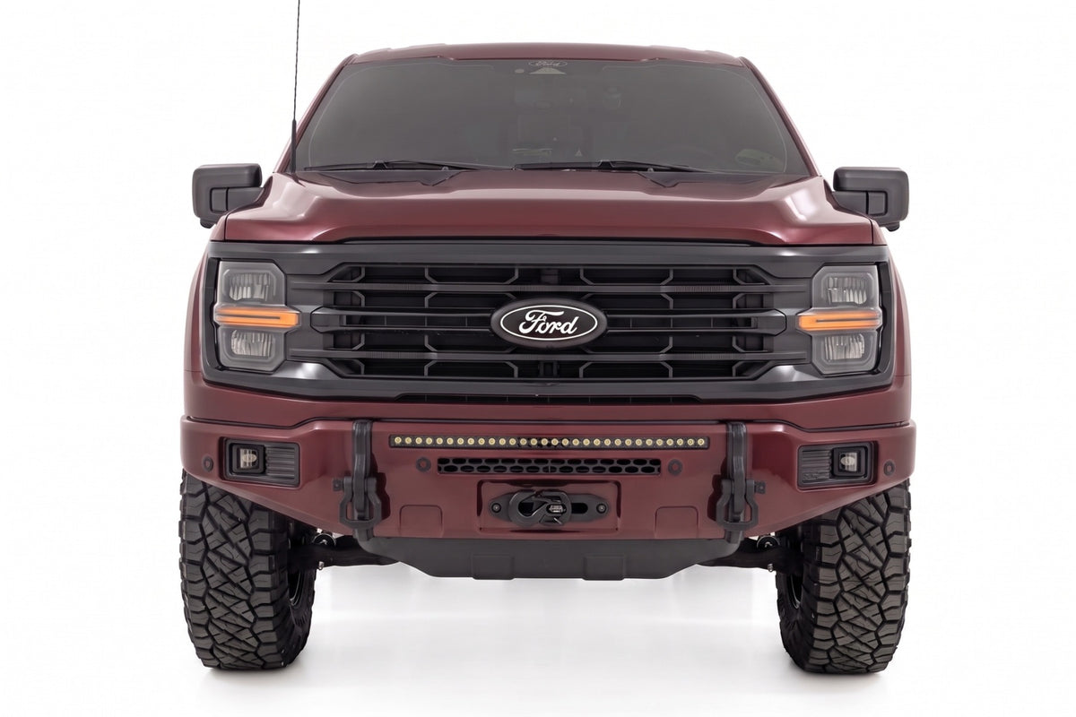 Rough Country FXS Front Bumper | E2 Magma Red | EcoBoost | for Ford F150 21-25 13012-E2