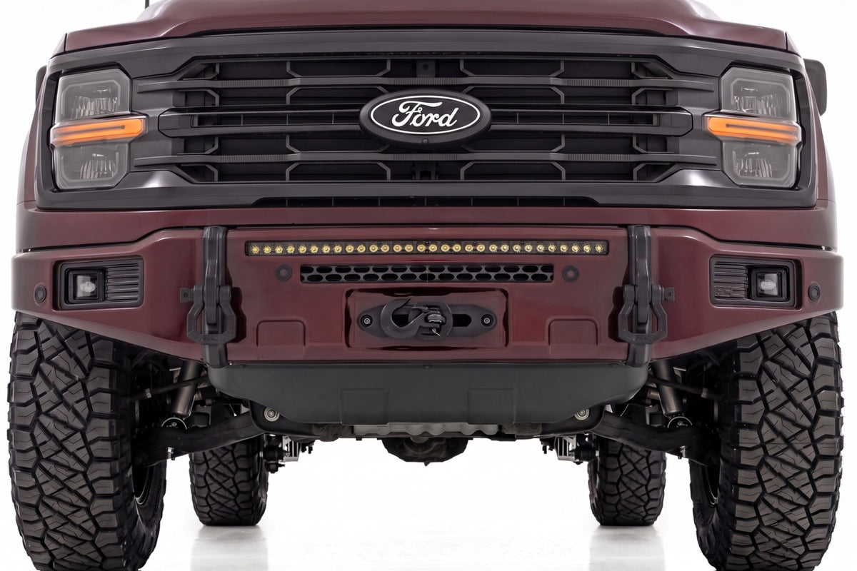 Rough Country FXS Front Bumper | E2 Magma Red | EcoBoost | for Ford F150 21-25 13012-E2