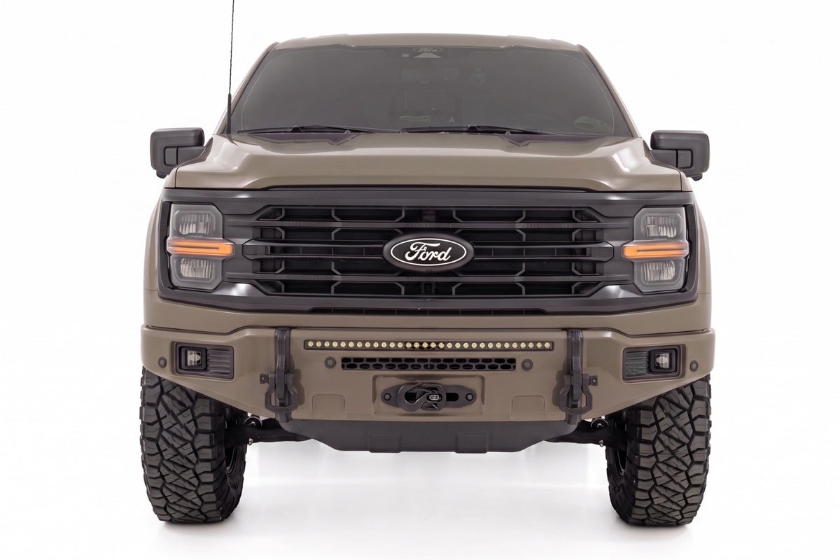 Rough Country FXS Front Bumper | T9 Marsh Gray | EcoBoost | for Ford F150 21-25 13012-T9