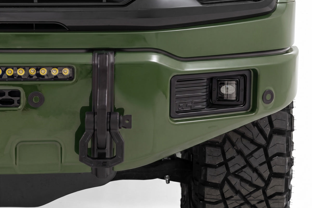 Rough Country FXS Front Bumper | DB Shelter Green | EcoBoost for Ford F150 21-25 13012-DB