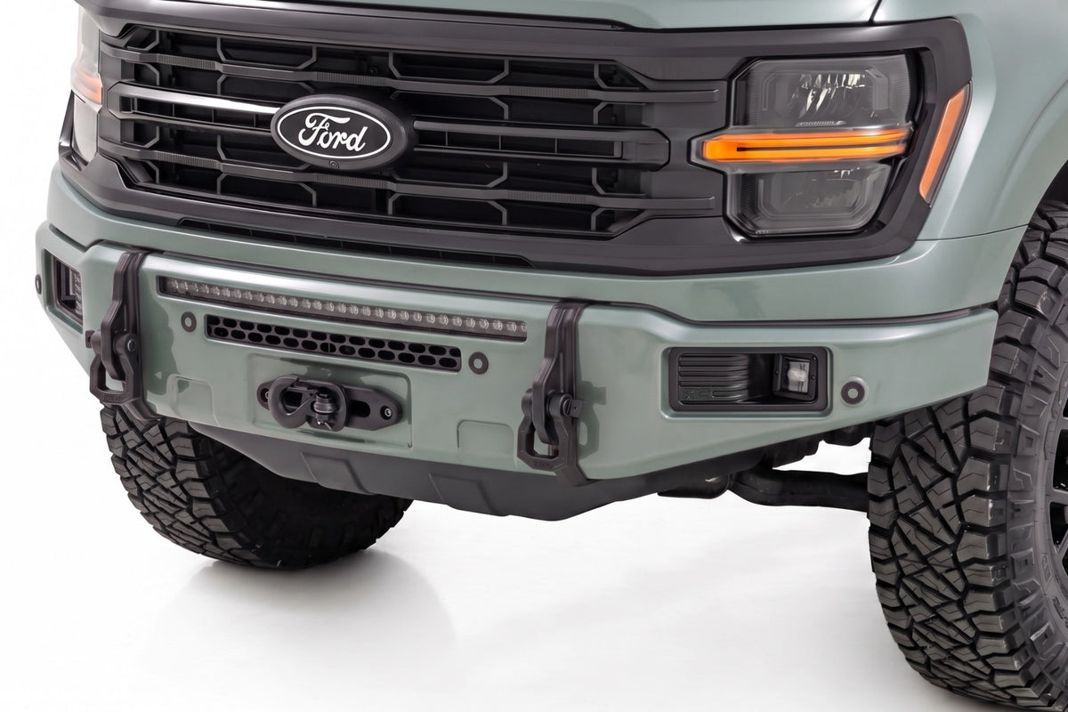 Rough Country FXS Front Bumper | BN Silver Spruce | EcoBoost for Ford F150 21-25 13012-BN