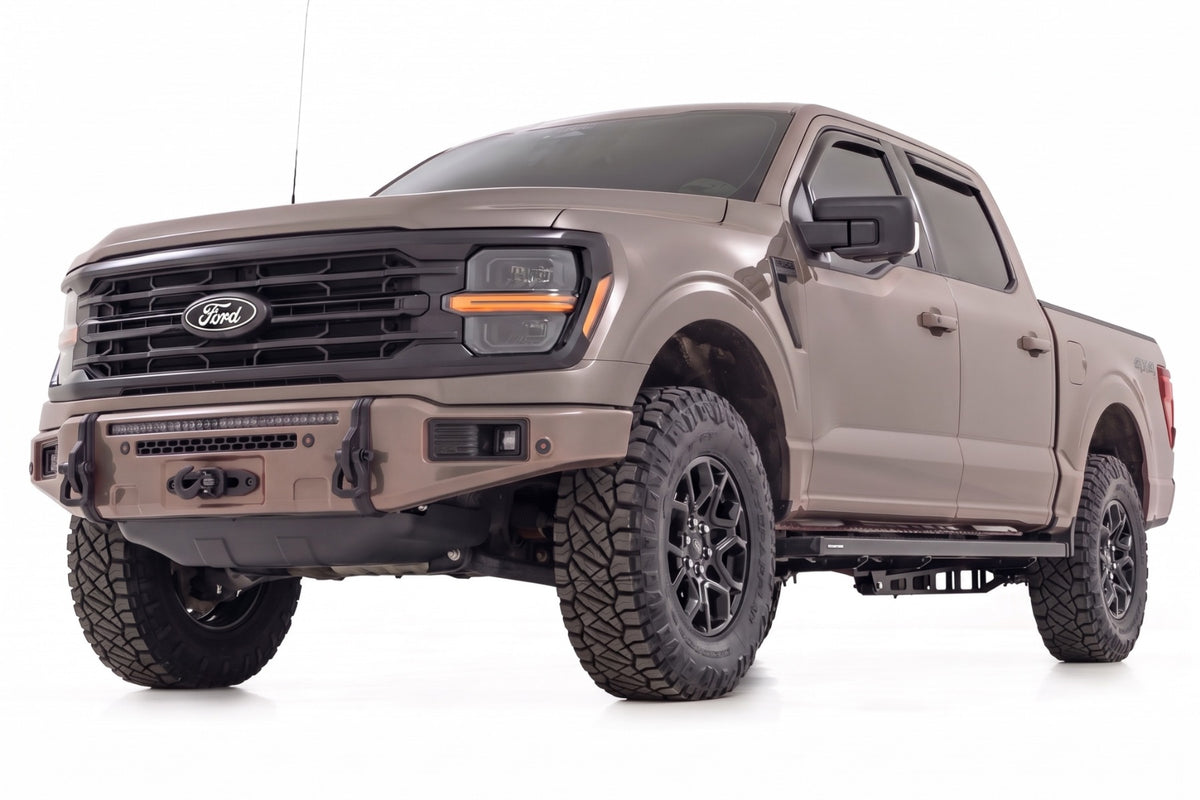 Rough Country FXS Front Bumper | D1 Stone Gray | EcoBoost | for Ford F150 21-25 13012-D1