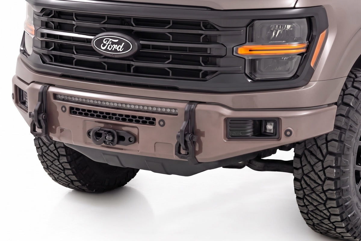 Rough Country FXS Front Bumper | D1 Stone Gray | EcoBoost | for Ford F150 21-25 13012-D1