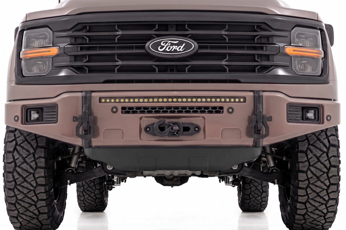 Rough Country FXS Front Bumper | D1 Stone Gray | EcoBoost | for Ford F150 21-25 13012-D1