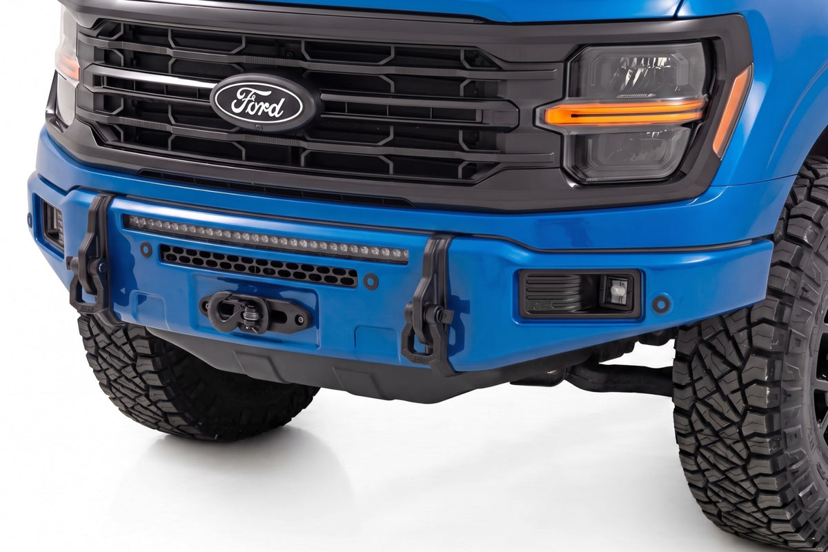 Rough Country FXS Front Bumper | E7 Velocity Blue | EcoBoost for Ford F150 21-25 13012-E7