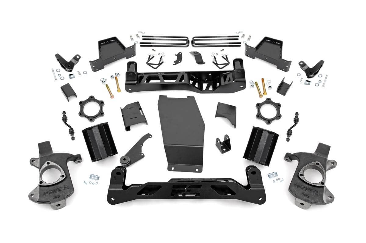 Rough Country 7in GMC Lift Kit 14-16 1500 Denali PU 4wd w/MagneRide Aluminum 18102