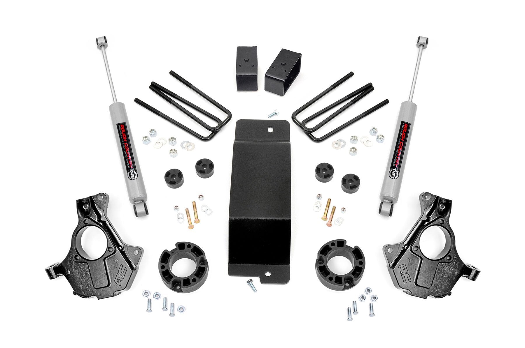 Rough Country Chevy GMC 1500 Pickup 3.5" Suspension Lift Kit 14-18 4wd 12130