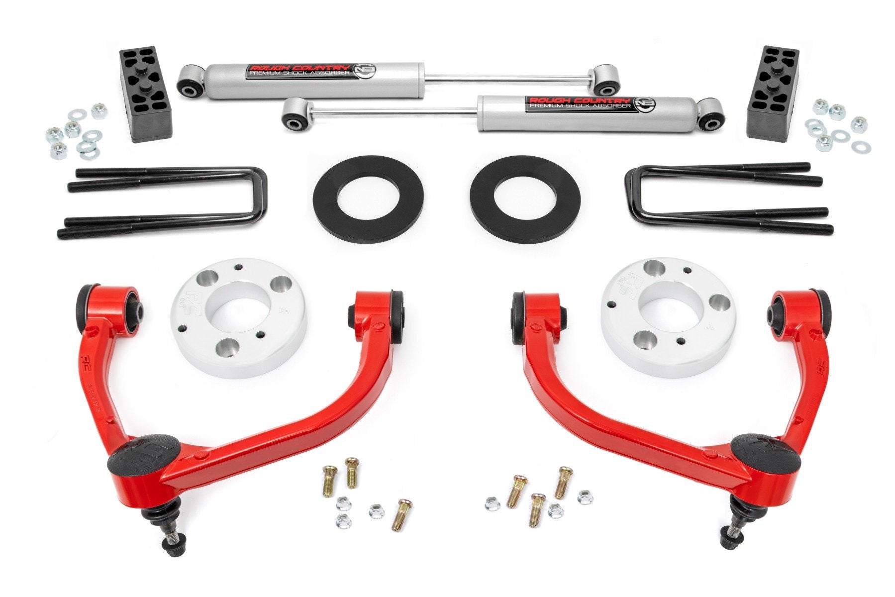 Rough Country 3" Lift Kit for Ford F-150 4wd 2014-2020 51014RED