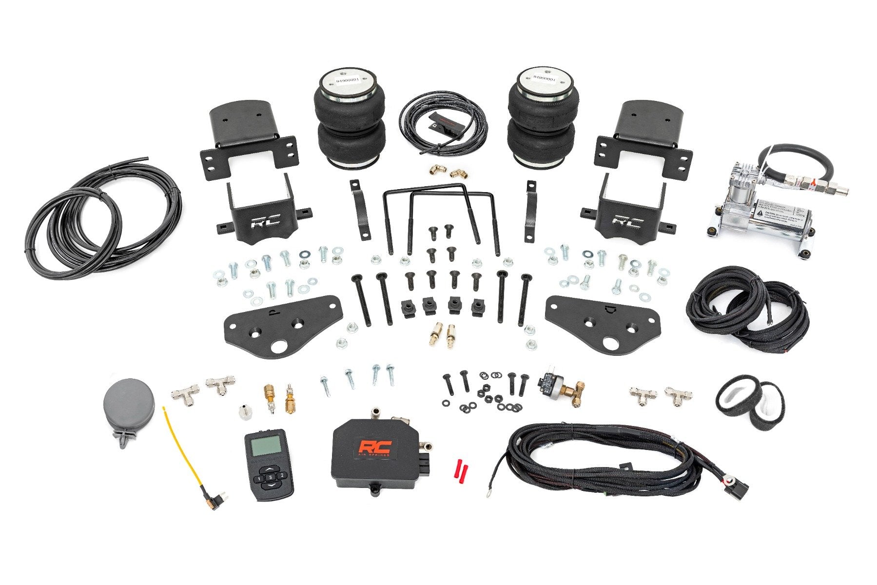 Rough Country Air Spring Kit w/Comp Wireless Controller for Ford F250/F350 17-25 10038AWC