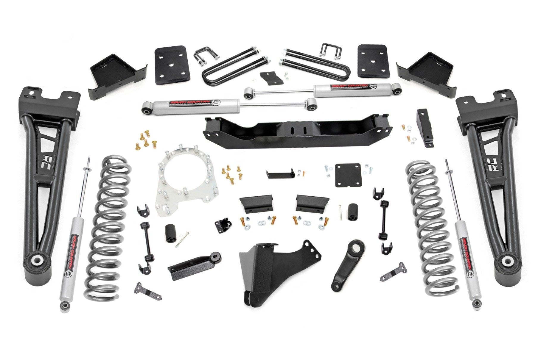 Rough Country 6" for Ford Lift Kit w/Radis 17-19 F250/350 Diesel 4in Axle w/OL 55430