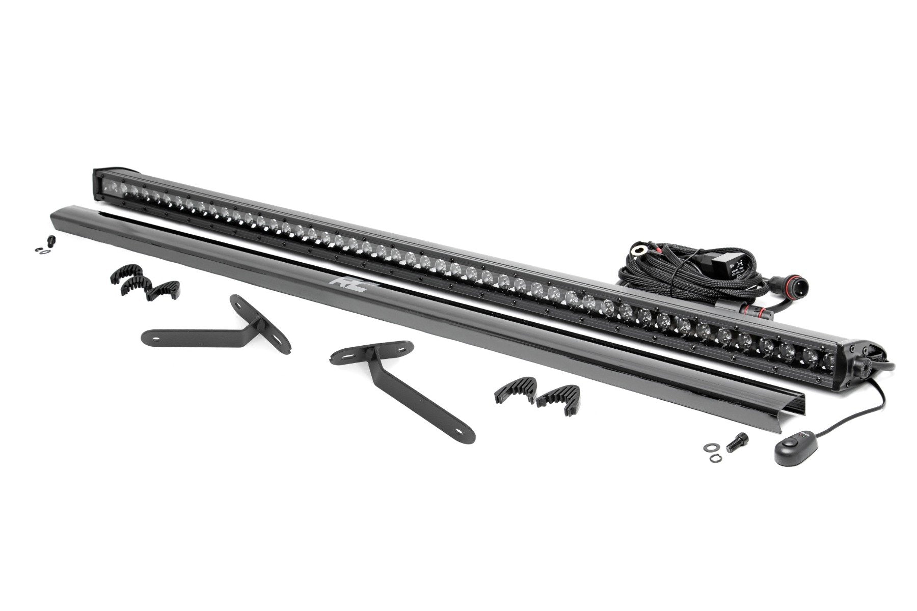 Rough Country LED Light | Deck Roof | 50" Blk Single Row | Can-Am Defender MAX HD10 97096