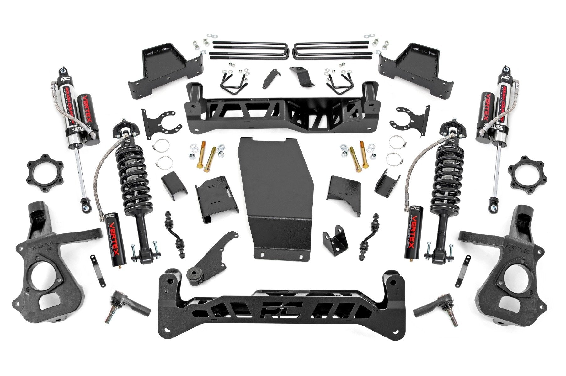 Rough Country 7" Lift Kit Chevy GMC 1500 14-18 4wd Aluminum/Stamped Steel Arms 17450