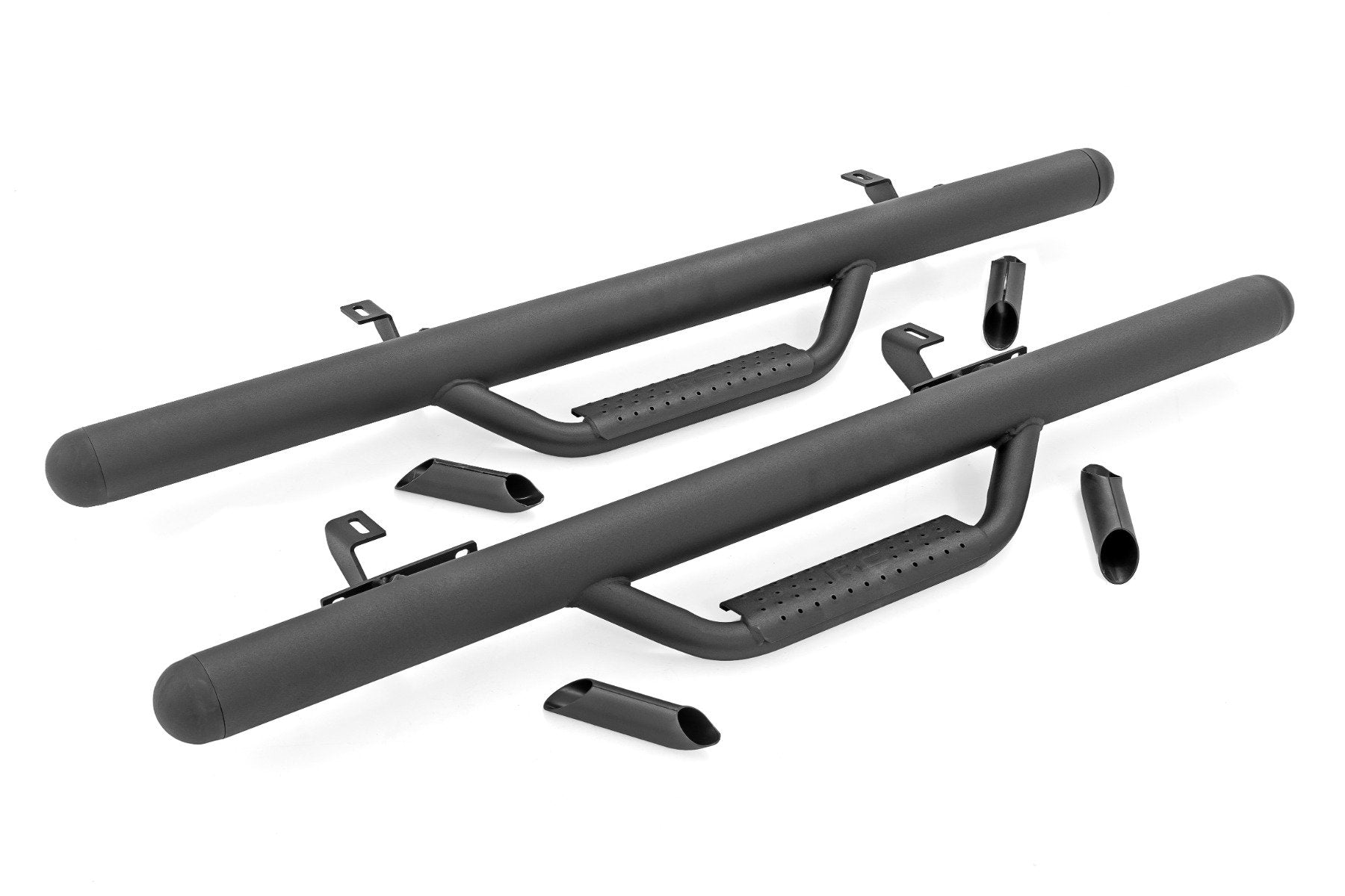Rough Country Nerf Steps | Full Length | 2 Door | for Jeep Wrangler JL 4WD (2018-2025) RCJ1846B
